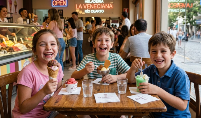 DULCE FIN DE SEMANA CON CHICOS: EL GRAN TALLER DE HELADOS CREATIVOS EN RÍO CUARTO.”