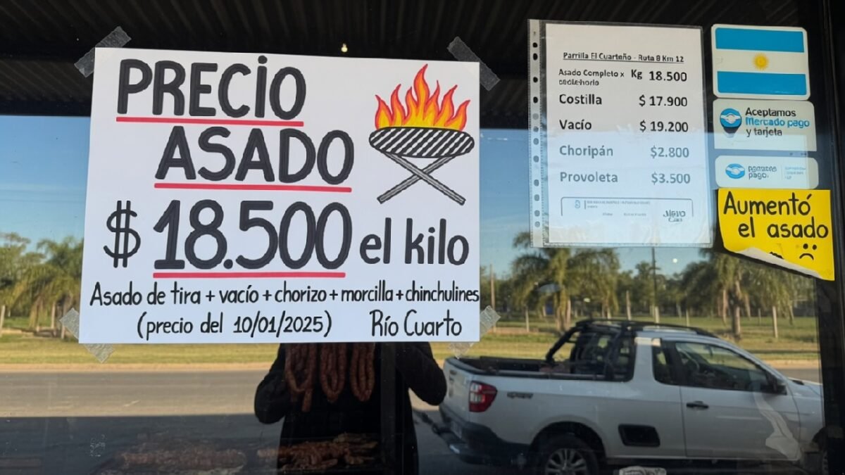 Precio Asado en rio cuarto cordoba Actualizado