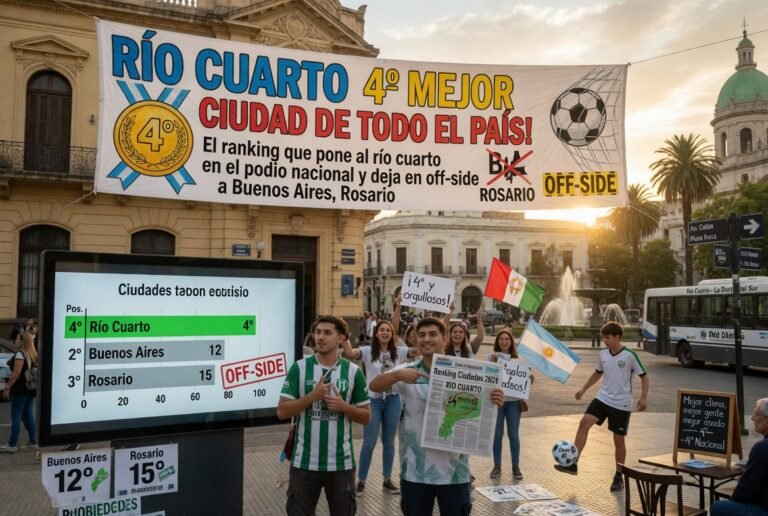 El pais Rendido ante EL Imperio Cordobes /¡RÍO CUARTO 4° MEJOR CIUDAD DE TODO EL PAÍS! El ranking que pone al Imperio del sur cordobés en el podio nacional y deja en off-side a Buenos Aires, Rosario