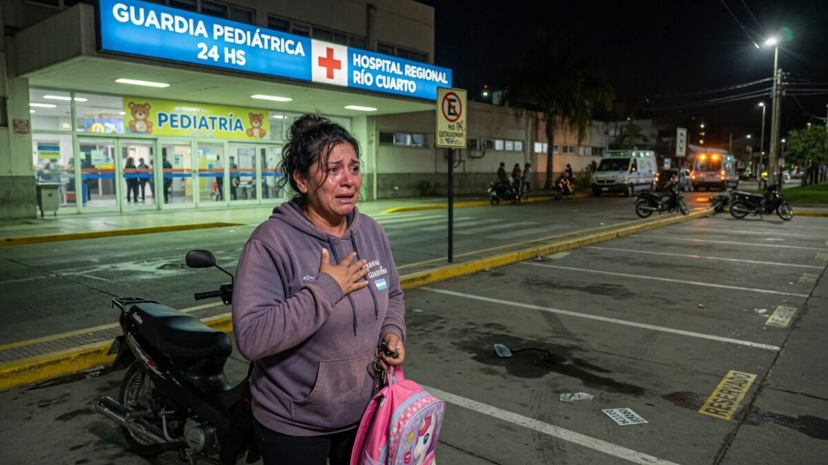 Moto Keller base color negra nueva robada en la guardia pediátrica del Hospital de Río Cuarto